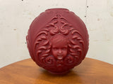 Victorian Red Glass Cherub Lamp Globe or Lamp Shade