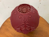 Victorian Red Glass Cherub Lamp Globe or Lamp Shade