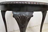 Vintage English Victorian Window Table With Ball and Claw Feet