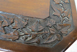 Antique English Carved Oak Two Tier Window Table
