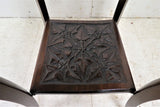 Antique English Carved Oak Two Tier Window Table