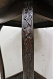 Antique English Carved Oak Two Tier Window Table