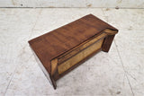 Vintage English Mahogany Wood Jewelry Casket Or Jewelry Box