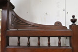 Antique English Edwardian Satin Walnut Buffet With Beveled Mirrors