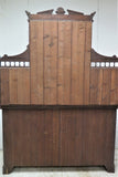 Antique English Edwardian Satin Walnut Buffet With Beveled Mirrors