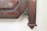 Vintage Mahogany English Boarding House Room Key Rack