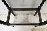 Antique English Tall Barley Twist Rectangular Side Table