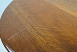 Antique English Oak Barley Twist Gate Leg Drop Leaf Table