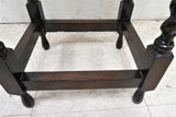 Antique English Oak Barley Twist Scalloped Edge Accent Table