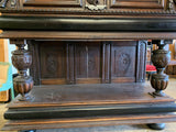 Amazing Antique Large Bruegel Carved Server Circa 1860