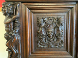 Amazing Antique Large Bruegel Carved Server Circa 1860