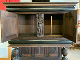 Amazing Antique Large Bruegel Carved Server Circa 1860