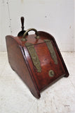 Antique Coal Hod or Coal Scuttle With Shovel Scoop and Lined Interior