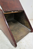 Antique Coal Hod or Coal Scuttle With Shovel Scoop and Lined Interior