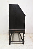 Antique English Oak Jacobean Barley Twist Secretary Desk