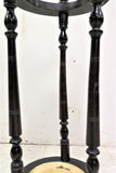 Antique English Mahogany Stick Stand or Umbrella Stand With Drip Pan