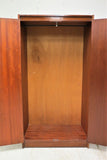 Mid Century English Double Door Wardrobe Armoire