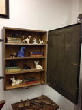 Vintage Heavy Wood Foot Locker Converted to Wall Shelves