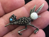 Vintage Road Runner Brooch Pin
