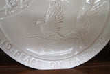 1975 Frankoma Pottery Peace On Earth Christmas Plate - Joniece Frank