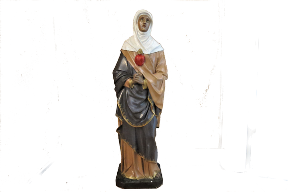 french sacred heart madonna statue