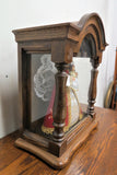 Turn of the Century French Wax Madonna and Child in Oak and Glass Case