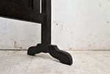 Antique English Dark Oak Barley Twist Fire Screen