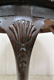 Vintage English Victorian Window Table With Ball and Claw Feet