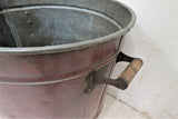Antique Laundry Copper Wash Tub Or Boiler Pot