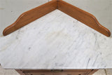 Vintage English Marble Top Corner Washstand