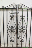 Antique English Green Wrought Iron Garden Gates