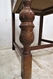 4 Antique English Carved Wood Chairs