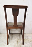 4 Antique English Carved Wood Chairs