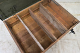 Vintage Heavy Wood Foot Locker Converted to Wall Shelves