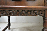 Antique French Oak Jacobean Style Bookcase