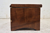Vintage English Mahogany Wood Jewelry Casket Or Jewelry Box