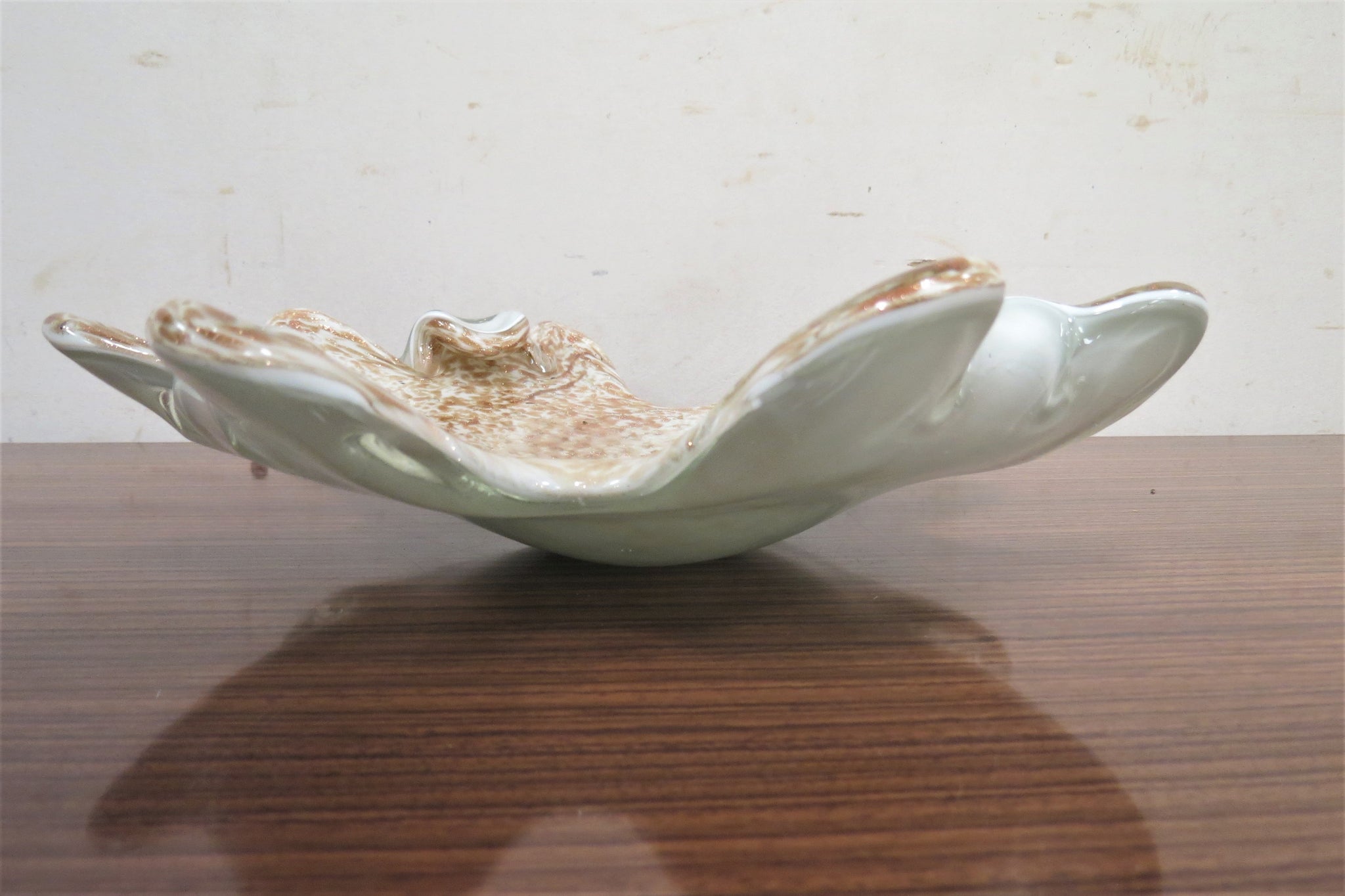 【未使用品】MURANO イタリア製　アート　ガラス 大皿　ボウル　39cm 未使用品】MURANO イタリア製 アート ガラス 大皿 ボウル 39cm s