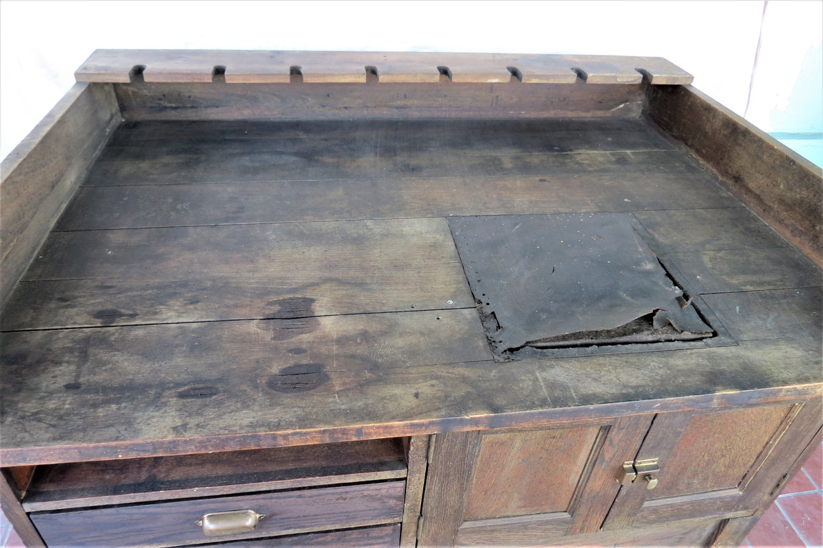 1937 Wood USPS Mail Postal Sorting Table From A Texas Post Office By F ...