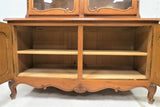 Antique French Louis XVI Style Shell Carved China Cabinet