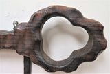 Antique French Oak and Wrought Iron Hat Rack