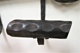 Antique French Oak and Wrought Iron Hat Rack