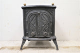 Vintage Italian Cast Iron Coal Stove or Wood Stove