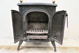 Vintage Italian Cast Iron Coal Stove or Wood Stove