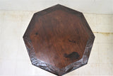 Antique English Carved Mahogany Accent Or Occasional Table