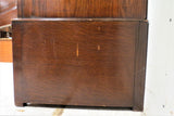 Antique English Tiger Oak Double Door Chifferobe, Wardrobe or Armoire