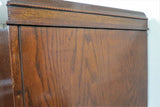Antique English Tiger Oak Double Door Chifferobe, Wardrobe or Armoire