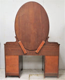 Antique Finch Fine Furniture Drop Well Mirrored Vanity