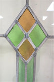 Antique English Two Color Stained Glass Window