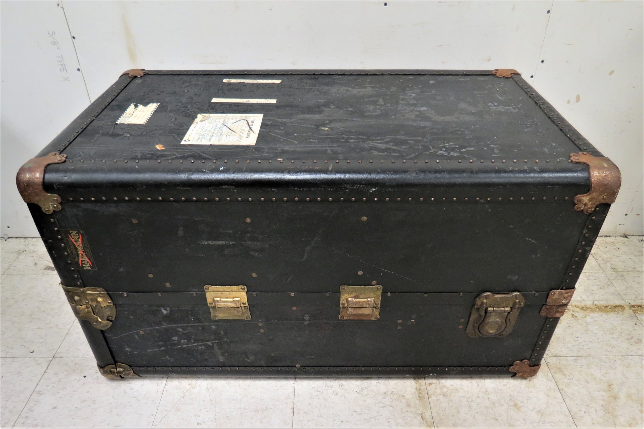 Vintage Hartmann Tourobe Gibraltarized Hard Luggage Suitcase Trunk