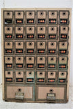 Antique Post Office Box Bank - 32 Boxes